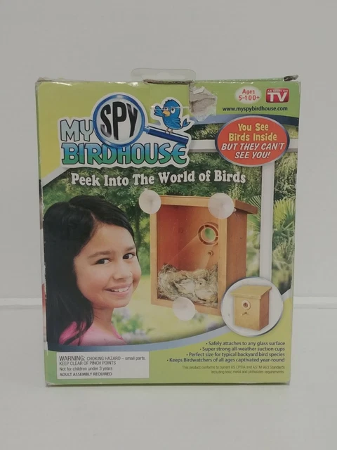 AS SEEN ON TV My Spy Birdhouse Two-Way Watch Birds Nest (NEW)