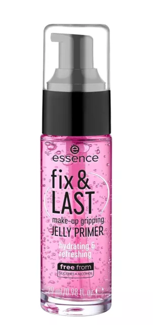 Essence fix & LAST make-up gripping JELLY PRIMER Pink Feuchtigkeitsspendend 29ml