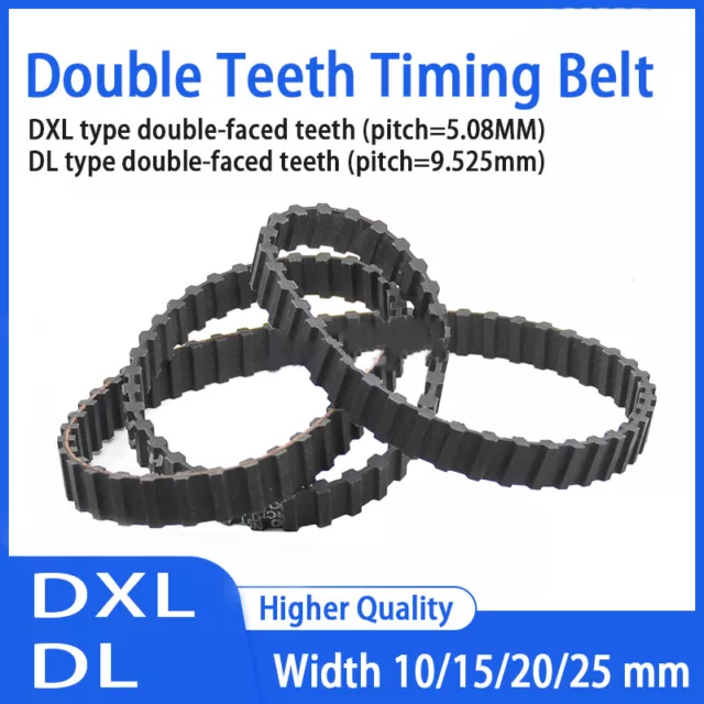 DXL DL Double Sided Tooth Timing Belt Powerdrive Belts width 10/15/20/25 mm