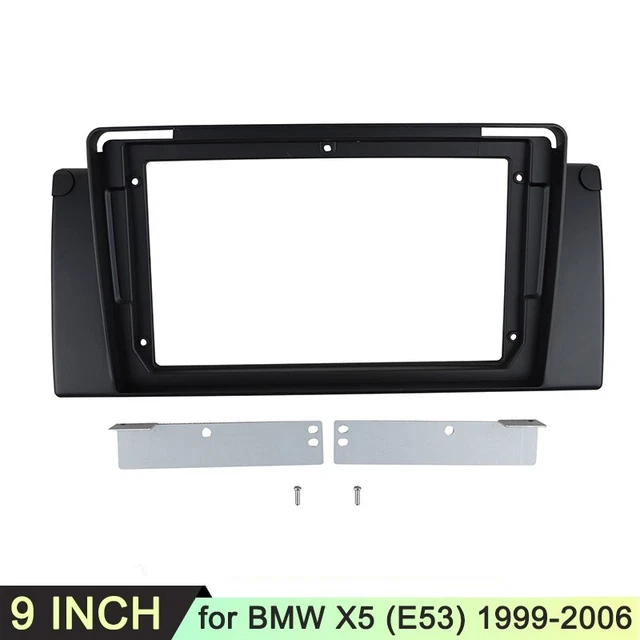 9 Inch Fascias Fit for BMW X5 (E53) 1999-2006 Dash Installation Trim Kit Frame