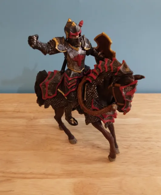 Schleich Dragon Knight On Horse W Flail World Of History Knights #70101