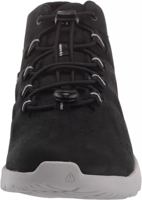 KEEN Men's Highland Leather Waterproof Chukka Sneaker, Black/Drizzle, 7 2