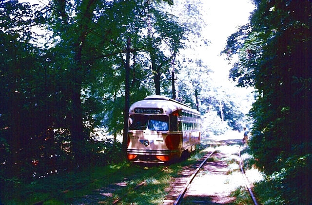 Original Kodachrome Slide Pittsburgh Pcc #1738 Rte 56A July 21, 1963