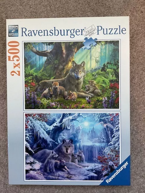 Ravensburger Wolves 2x 500 Piece Jigsaw Puzzles for Adults and