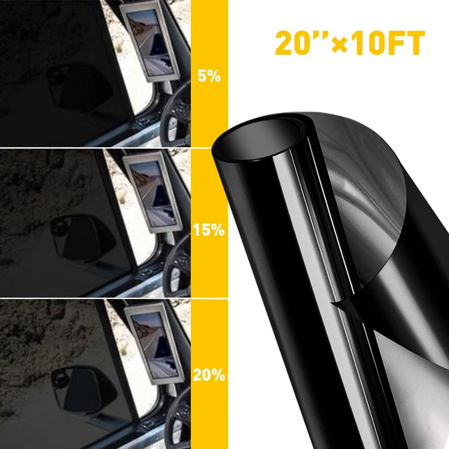 thumbnail image 2 of PreCut Window Film 5% VLT Limo Black Tint For Ford Mustang Coupe ONLY 1979-1993 - Advanced Nano Carbon Dyed, Scratch Resistant, 7 Year Warranty, Made In USA 2 of 3