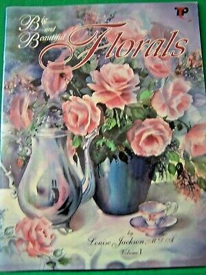 Libro De Pintura Tole De Acuarela De Louise Jackson 1993 Grandes Y Hermosas Flores