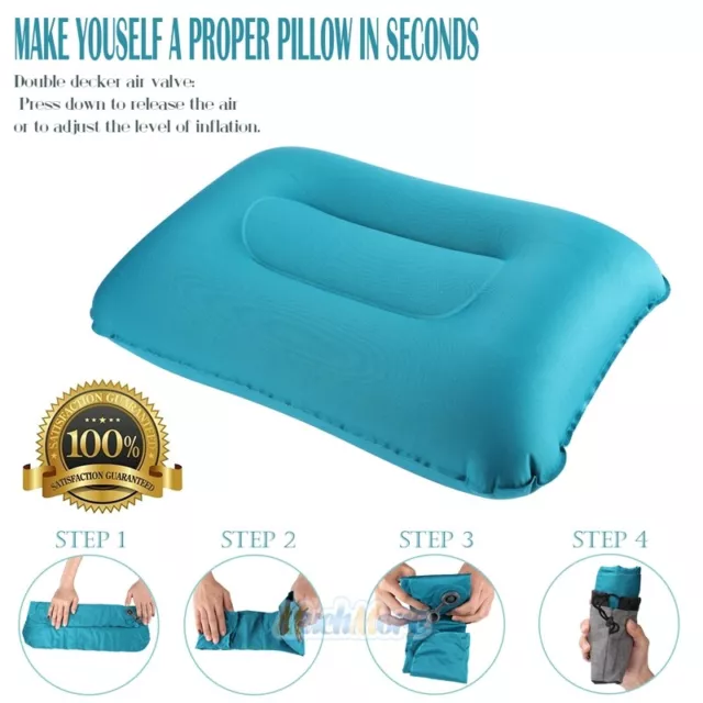 Lightweight Inflatable Camping Pillow Blow Up Camping Hiking Backpacking Pillow