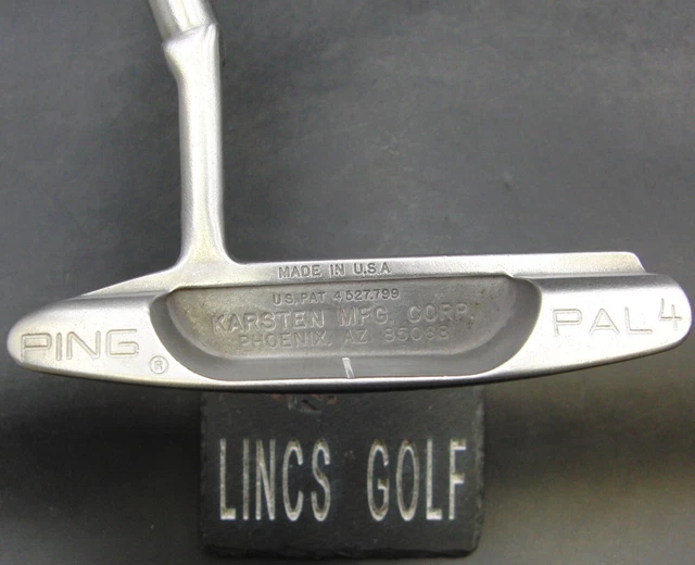 Refurbished & Paint Filled Ping Pal 4 Putter Steel Shaft 89cm Length Royal Grip Refurbished & Paint Filled Ping Pal 4 Putter Steel Shaft 89cm Length Royal Grip