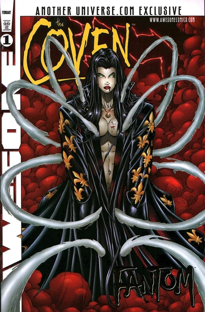 Awesome Comics The Coven: Fantom Special Edition Comic Book #1 (1998) Gold Foil