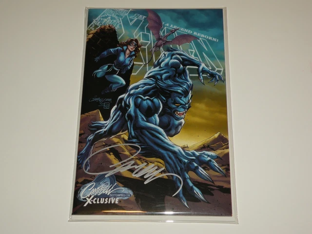 UNCANNY X-MEN #1 J Scott Campbell SIGNED & SEALED 1F Kitty Pride & BEAST VARIANT