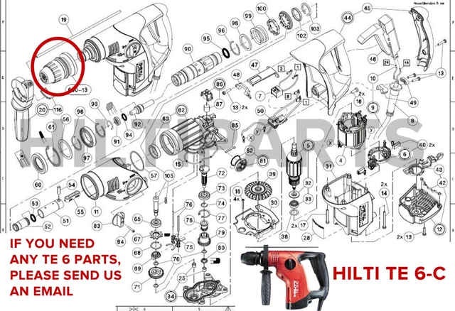 Hilti te 6c top hammer drill
