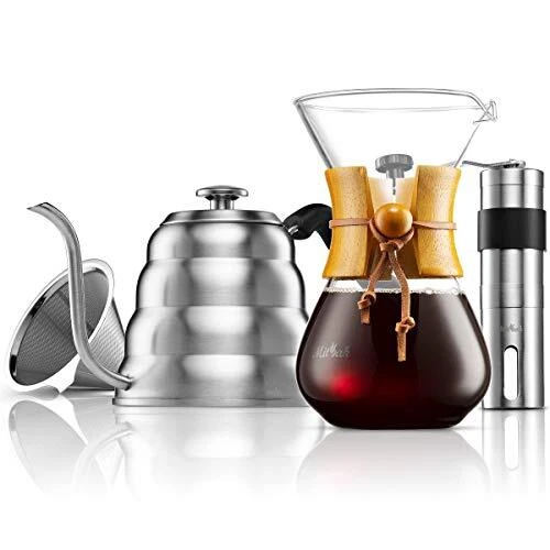 MITBAK Pour Over Coffee Maker Set | Kit Includes 40 OZ Gooseneck Kettle with ...