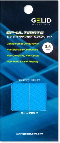 Gelid GP Ultimate 2 pz cuscinetto termico 0,5 mm 120x20