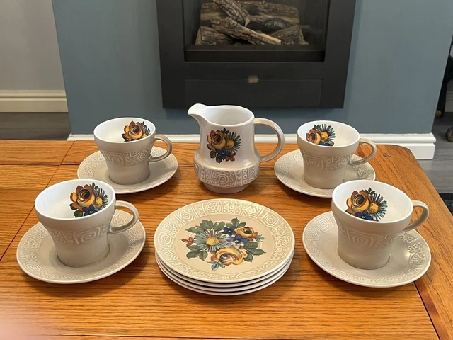 VINTAGE ROYAL TUDOR Ware Inca Barker Bros Tea Set £28.00 - PicClick UK