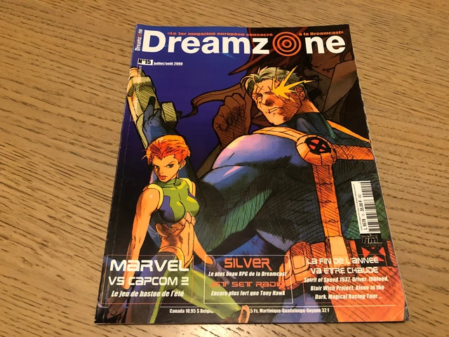 MAGAZINE DREAMZONE 15 - Dreamcast, Marvel vs Capcom 2, Silver, Jet Set ...