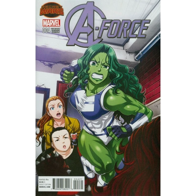 A-Force -4 Cover B Variant Manga Cover (Secret Wars Warzones Tie-In)--Marvel--Se