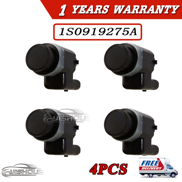 4X PDC Parking Bumper Sensor For Audi A4 A5 A6 A7 A8 Q3 Q5 Q7 TT VW 1S0919275A