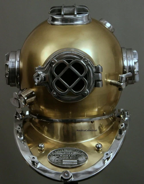 Nautical Diving Helmet Us Navy Mark V Marine Divers Antique Scuba Vintage Helmet