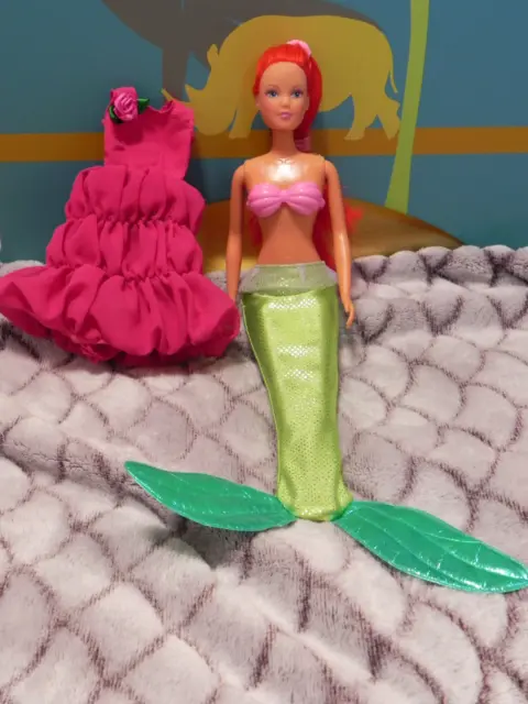 BARBIE  Puppe 2 in 1 Barbie und Meermaid super