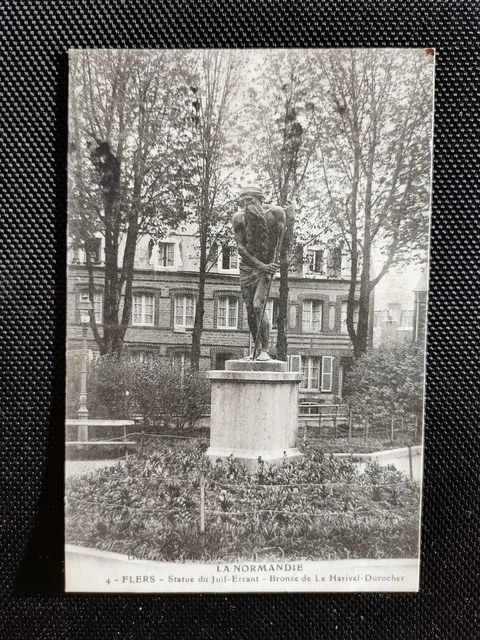 CPA 61 FLERS - Statue du Juif-Errant - Bronze de Le Harivel-Durocher