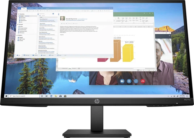 HP LCD Monitor M27ha 27 Zoll Full HD HDMI VGA DisplayPort 16:9 schwarz B-WARE