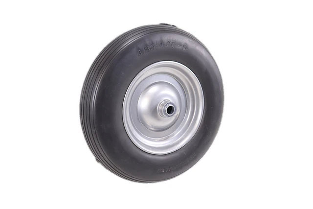 Ruota Di Scorta Per Carriola – 260 Mm In Gomma Piena, 3.00-4, Mozzo 70x25 Mm, Portata 150 Kg