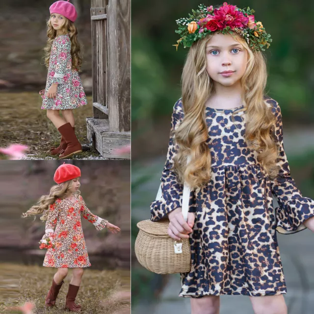 Niños Pequeños Bebé Niñas Floral Body Ropa Vestido Mono Mono Trajes