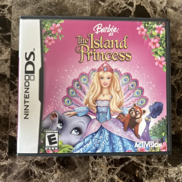 Barbie as the Island Princess (Nintendo DS, 2007) Complete CIB W Manual - TESTED