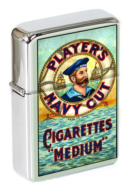 Players Navy Cut Vintage Flip Top Lighter