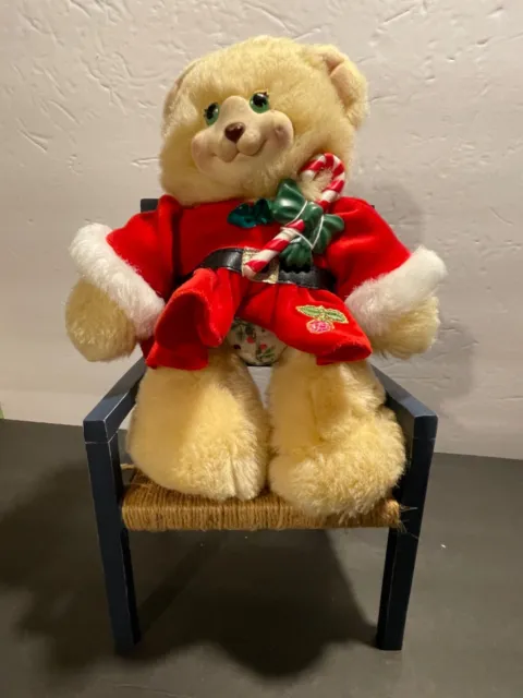 Vintage Fisher Price Briarberry Bears Berrykris Plush Toy Christmas 1999