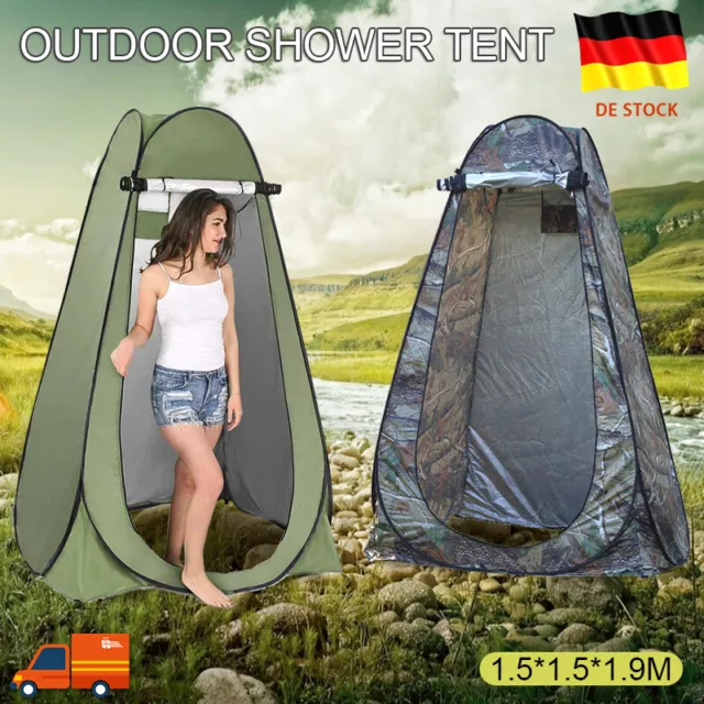 Pop Up Duschzelt Toilettenzelt Umkleidezelt Camping Zelt Beistellzelt Angelzelt