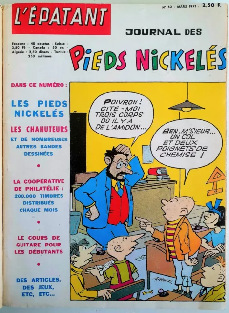 Album N°20 "Le Journal Des Pieds Nickelés" - Mensuels Num. 62-63-64 (1971) [Tbe] 2