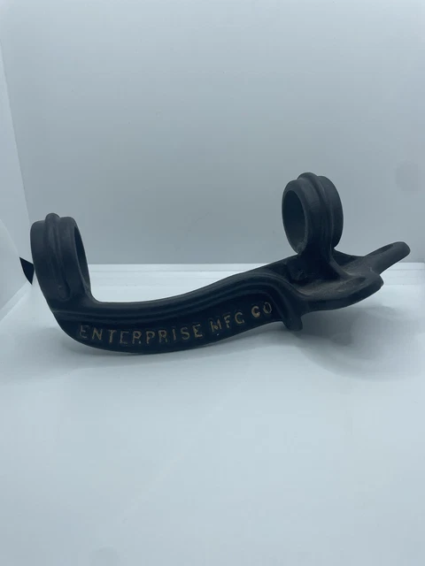 Old Banner Flag Pole 1 1/4” Bracket Heavy Duty Cast Iron Enterprise Mfg Co VTG