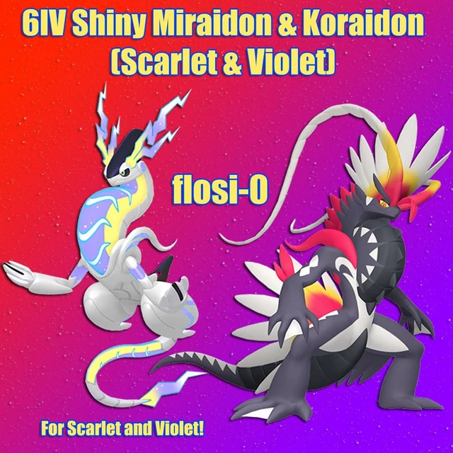 Shiny Koraidon 6IV | LVL 1 | Nat Dex | Pokemon Karmesin / Purpur - Foto 4