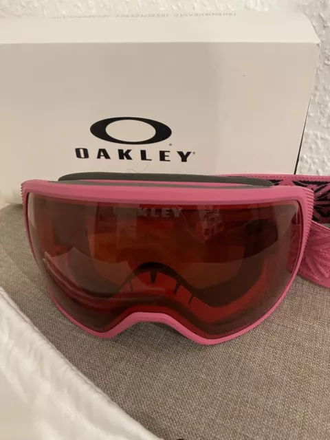 Oakley Flight Tracker XS Prizm Icon Rubine Rose Ski Skibrille Snowboard Brille