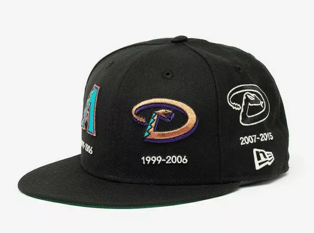 NEW ERA ARIZONA Diamondbacks Logo Progression 59FIFTY Fitted Hat Size 7 ...
