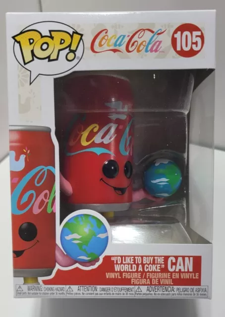 Funko POP! Coca-Cola I'd Like To Buy the World A Coke Can Vinyl Figure #105 NIB