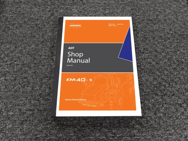 Doosan DA40-5 Articulated Dump Truck Shop Service Repair Manual