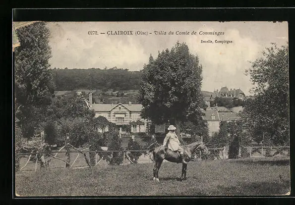 CPA Clairoix, Villa du Comte de Comminges 1907