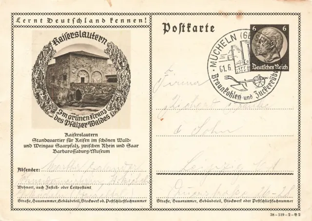 709960) DR Bildganzsache aus Kaiserslautern