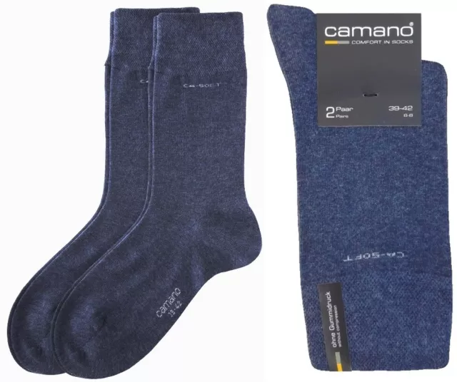 4 PAAR CAMANO 97% Bio Baumwolle Socken, Herrensocken ohne Gummi EUR 17,90 -  PicClick DE