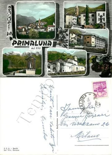 Cartolina Saluti da Primaluna, vedutine - Lecco, 1964