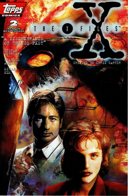 The X-Files #2 Direct No Barcode Edition Nm+ First Print 1995 Topps Comics