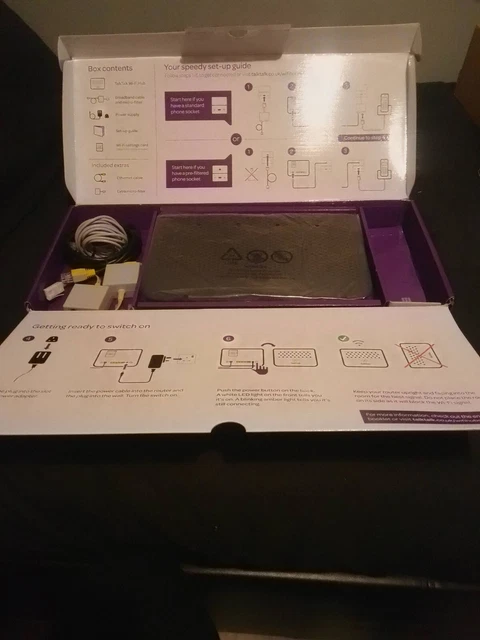 SAGEMCOM FAST 5364-T8 Talk Talk Router Wifi Hub Dual Band Fibre /AdsL2 ...