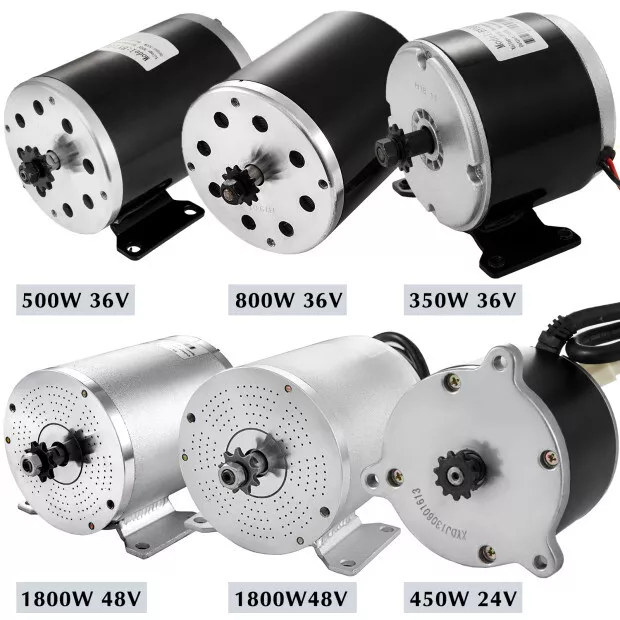 VEVOR 60 V/48 V/36 V/24 V Moteur Electrique sans Balai/Moteur Electrique Brosé