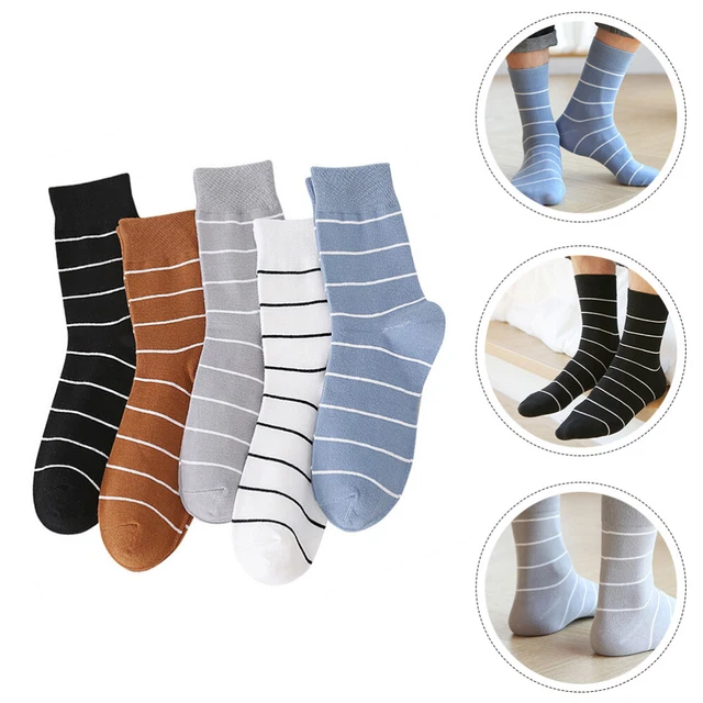 5 Pairs Chaussettes Épaissies Chaussettes Pour Hommes D'hiver