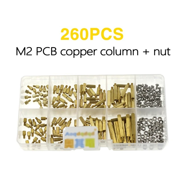 STANDOFFS SCREWS BRASS Threaded Kit Female M2 Male Screw Screws Spacer