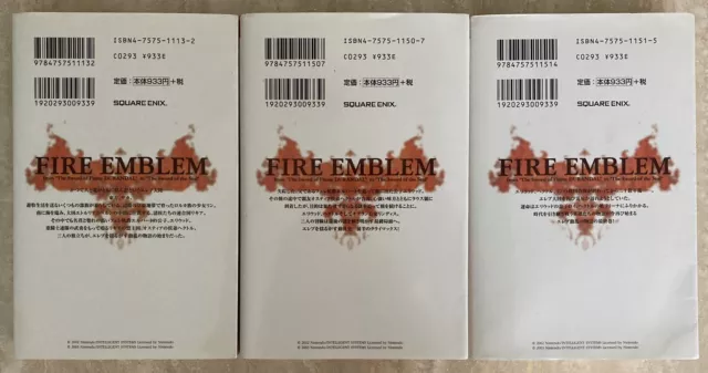 Fire Emblem: The Blazing Blade & The Binding Blade Light Novel Complete 1-3 Set 2