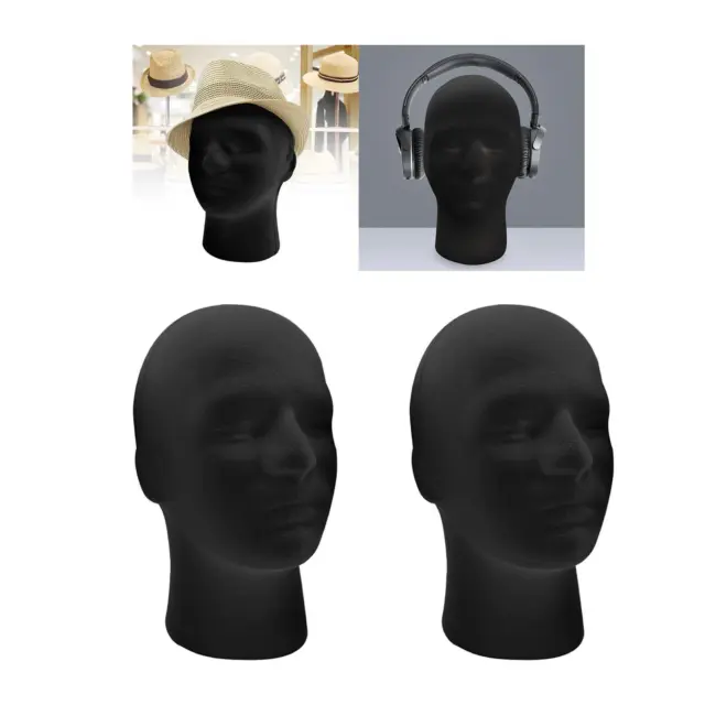 Man'S Head Display Stand Male  Stand Model Male Mannequin Head for Display