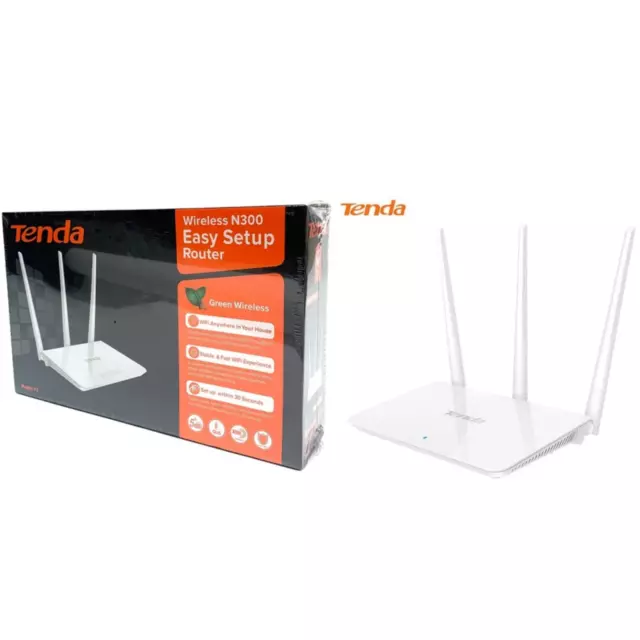 ROUTER TENDA F3 N300 Wireless 2.4ghz 3 Antenne 3 Lan Access Point 1 porta Wan